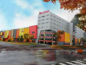 Bukarest - Auchan - szupermarket - ásványgyapot panelek