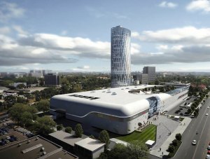 Bukarest - Mall sétány - kereskedelmi központ - poliuretán panelek